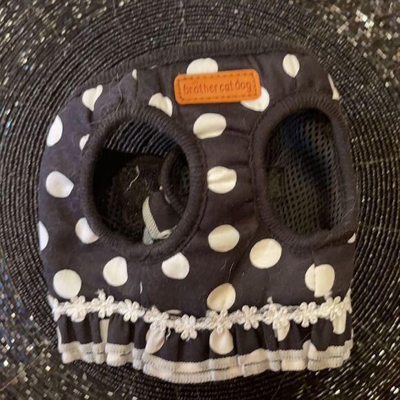 PRECIOUS POLKA Dot Ruffle Puppy Harness! - Picture 3 of 13